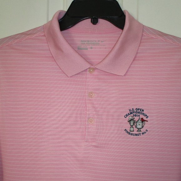 mens pink nike golf shirt